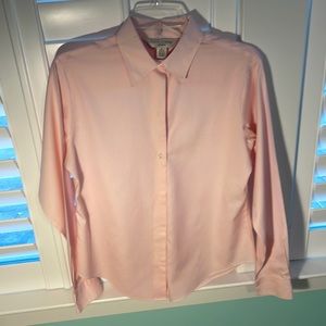 Casual Corner non-iron blouse pink size small